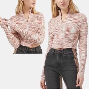 Knit Cropped Long Sleeve